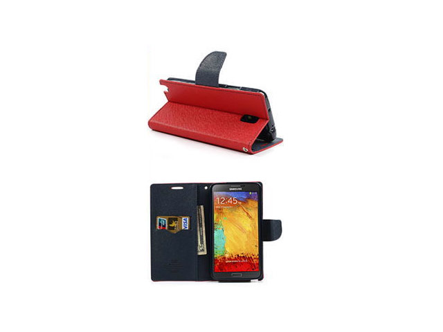 Чехол Mercury Goospery Fancy Diary Case для Samsung Galaxy Note 3 N9000 (красный, кожаный)
