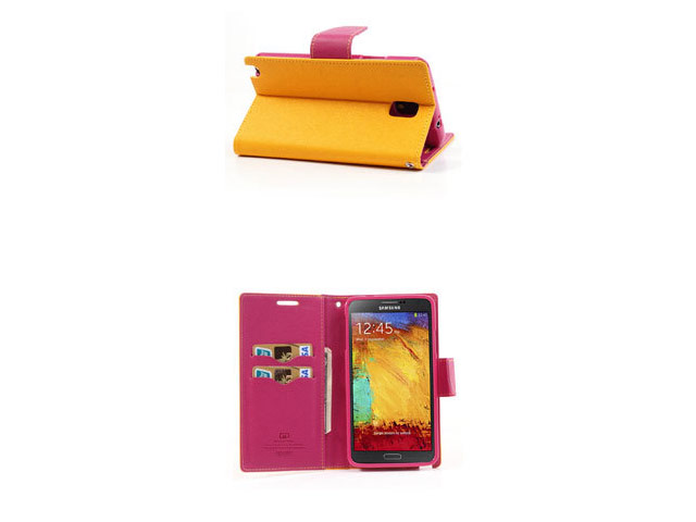 Чехол Mercury Goospery Fancy Diary Case для Samsung Galaxy Note 3 N9000 (желтый, кожаный)