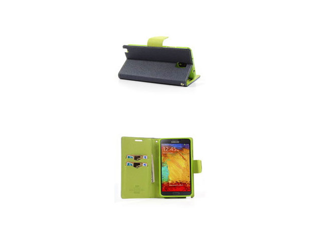 Чехол Mercury Goospery Fancy Diary Case для Samsung Galaxy Note 3 N9000 (синий, кожаный)