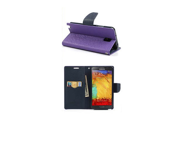 Чехол Mercury Goospery Fancy Diary Case для Samsung Galaxy Note 3 N9000 (фиолетовый, кожаный)