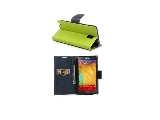 Чехол Mercury Goospery Fancy Diary Case для Samsung Galaxy Note 3 N9000 (зеленый, кожаный)