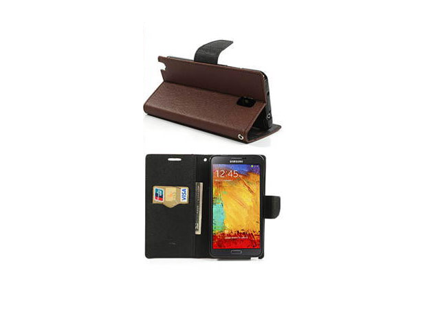 Чехол Mercury Goospery Fancy Diary Case для Samsung Galaxy Note 3 N9000 (коричневый, кожаный)