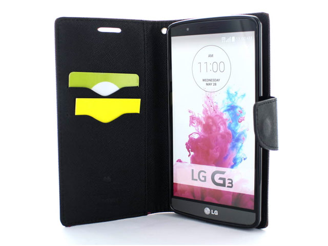 Чехол Mercury Goospery Fancy Diary Case для LG G3 D850 (коричневый, кожаный)