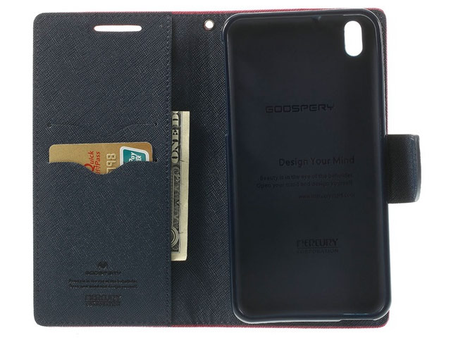 Чехол Mercury Goospery Fancy Diary Case для HTC Desire 816 (малиновый, кожаный)