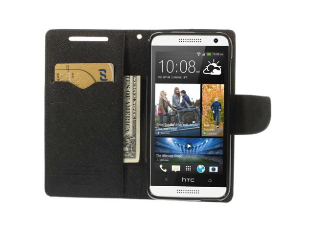 Чехол Mercury Goospery Fancy Diary Case для HTC Desire 610 (черный, кожаный)