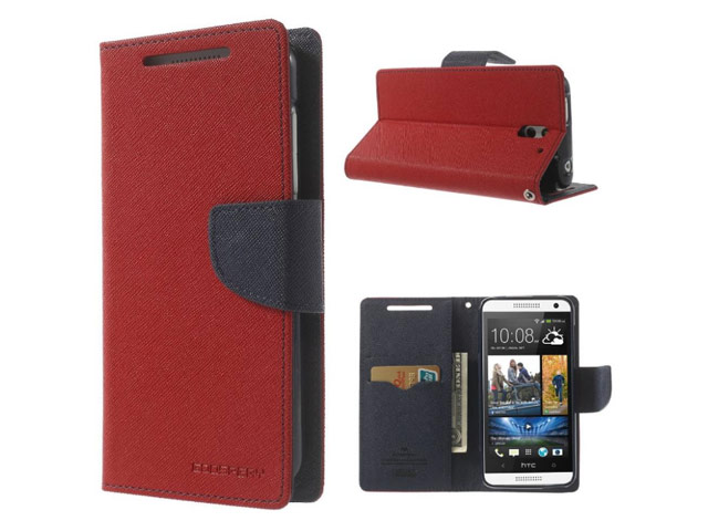 Чехол Mercury Goospery Fancy Diary Case для HTC Desire 610 (красный, кожаный)