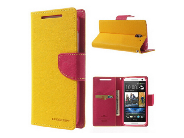 Чехол Mercury Goospery Fancy Diary Case для HTC Desire 610 (желтый, кожаный)