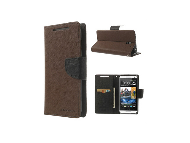 Чехол Mercury Goospery Fancy Diary Case для HTC Desire 610 (коричневый, кожаный)