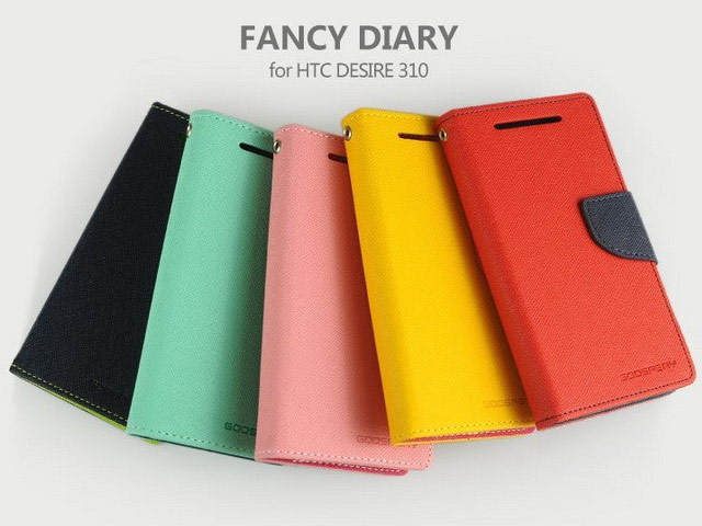 Чехол Mercury Goospery Fancy Diary Case для HTC Desire 310 D310W (желтый, кожаный)