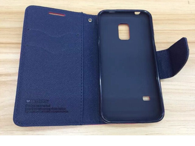 Чехол Mercury Goospery Fancy Diary Case для Samsung Galaxy S5 mini SM-G800 (черный, кожаный)
