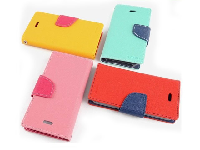 Чехол Mercury Goospery Fancy Diary Case для Samsung Galaxy S5 mini SM-G800 (розовый, кожаный)