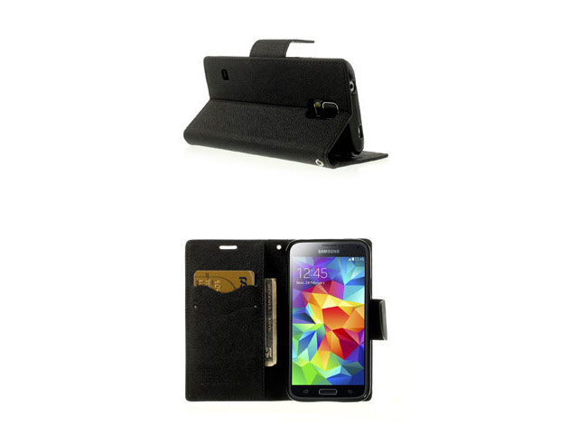 Чехол Mercury Goospery Fancy Diary Case для Samsung Galaxy S5 SM-G900 (черный, кожаный)