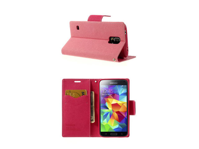 Чехол Mercury Goospery Fancy Diary Case для Samsung Galaxy S5 SM-G900 (розовый, кожаный)