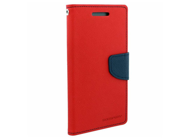 Чехол Mercury Goospery Fancy Diary Case для HTC new One (HTC M8) (красный, кожаный)