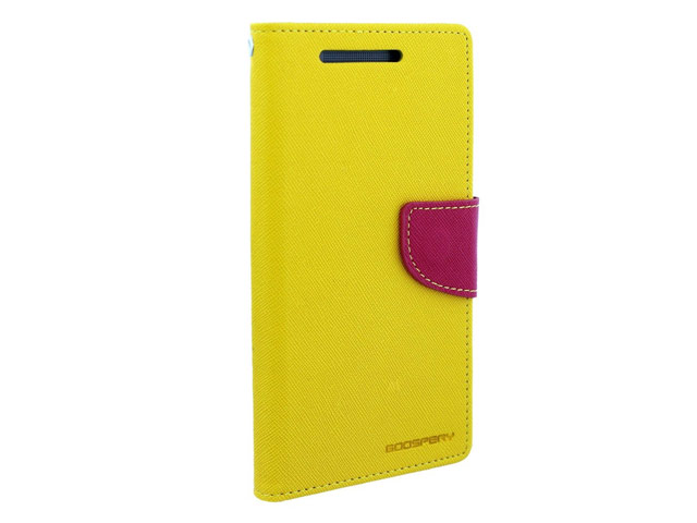 Чехол Mercury Goospery Fancy Diary Case для HTC new One (HTC M8) (желтый, кожаный)