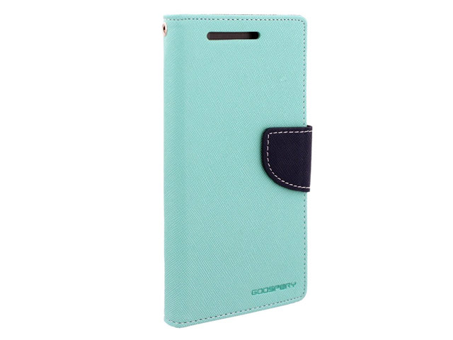 Чехол Mercury Goospery Fancy Diary Case для HTC new One (HTC M8) (голубой, кожаный)