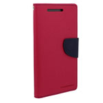 Чехол Mercury Goospery Fancy Diary Case для HTC new One (HTC M8) (малиновый, кожаный)