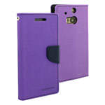 Чехол Mercury Goospery Fancy Diary Case для HTC new One (HTC M8) (фиолетовый, кожаный)