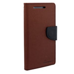 Чехол Mercury Goospery Fancy Diary Case для HTC new One (HTC M8) (коричневый, кожаный)