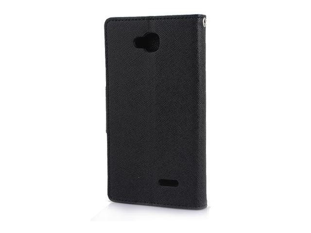 Чехол Mercury Goospery Fancy Diary Case для LG L70 D325 (черный, кожаный)