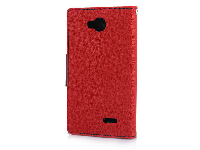 Чехол Mercury Goospery Fancy Diary Case для LG L70 D325 (красный, кожаный)