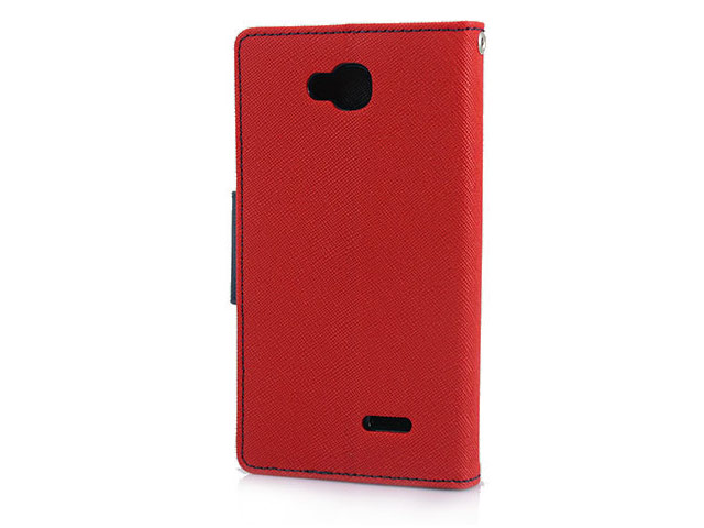 Чехол Mercury Goospery Fancy Diary Case для LG L70 D325 (красный, кожаный)
