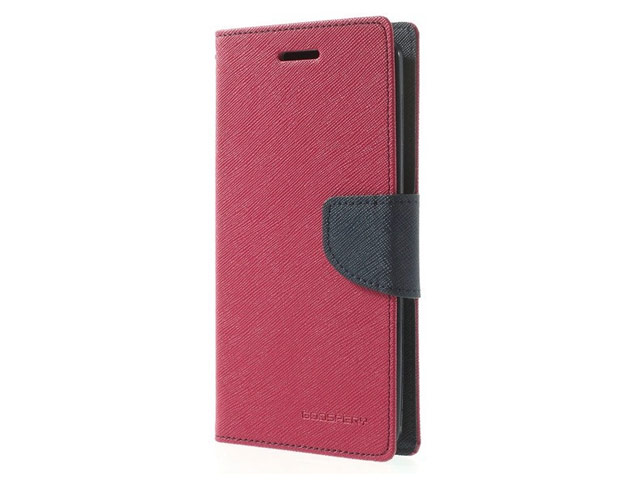Чехол Mercury Goospery Fancy Diary Case для LG L70 D325 (малиновый, кожаный)