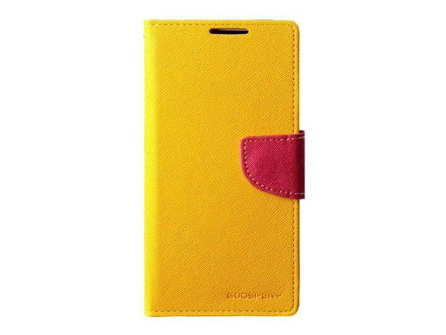 Чехол Mercury Goospery Fancy Diary Case для Sony Xperia Z2 L50t (желтый, кожаный)