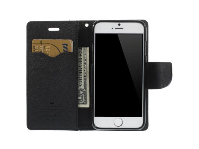 Чехол Mercury Goospery Fancy Diary Case для Apple iPhone 6 (черный, кожаный)