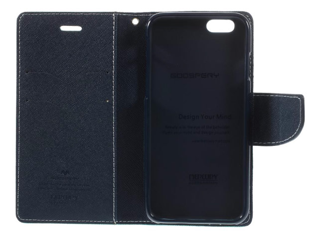 Чехол Mercury Goospery Fancy Diary Case для Apple iPhone 6 (черный, кожаный)