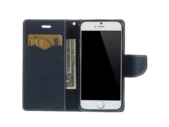 Чехол Mercury Goospery Fancy Diary Case для Apple iPhone 6 (голубой, кожаный)