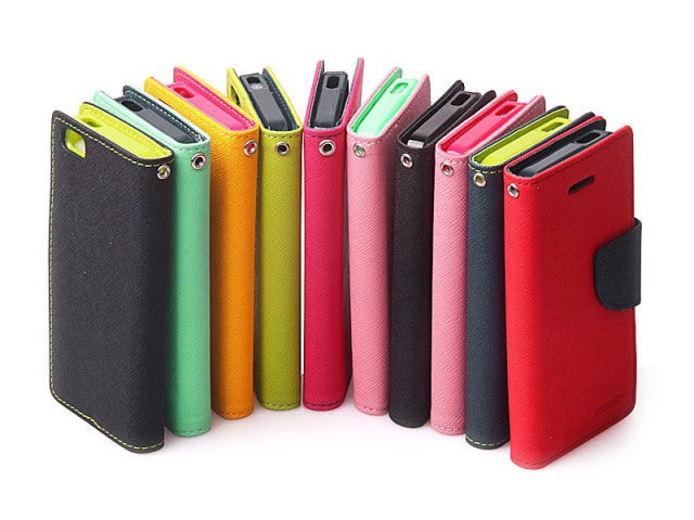 Чехол Mercury Goospery Fancy Diary Case для Apple iPhone 5/5S (черный, кожаный)