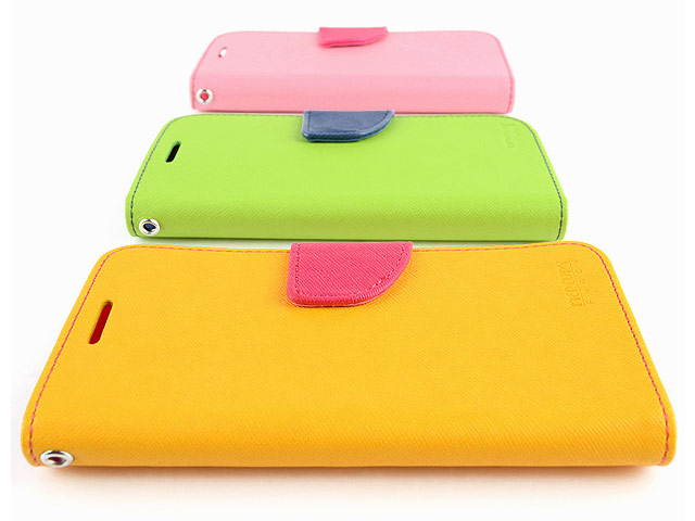 Чехол Mercury Goospery Fancy Diary Case для Apple iPhone 5/5S (желтый, кожаный)