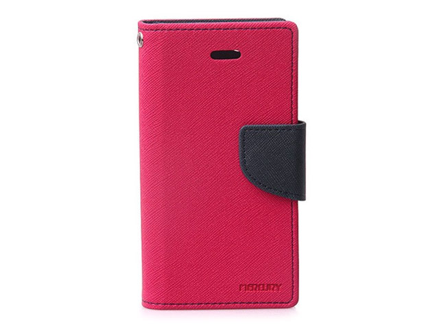 Чехол Mercury Goospery Fancy Diary Case для Apple iPhone 5/5S (малиновый, кожаный)