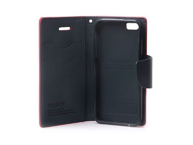 Чехол Mercury Goospery Fancy Diary Case для Apple iPhone 5/5S (малиновый, кожаный)