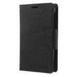 Чехол Mercury Goospery Fancy Diary Case для Nokia X (черный, кожаный)