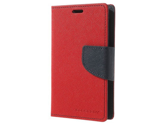 Чехол Mercury Goospery Fancy Diary Case для Nokia X (красный, кожаный)