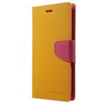 Чехол Mercury Goospery Fancy Diary Case для Nokia X (желтый, кожаный)