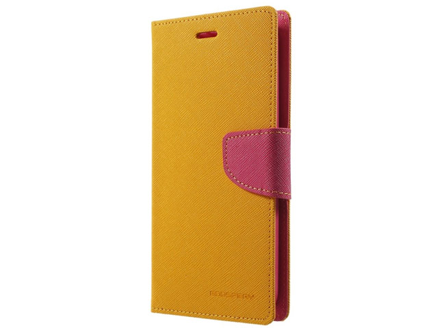 Чехол Mercury Goospery Fancy Diary Case для Nokia X (желтый, кожаный)