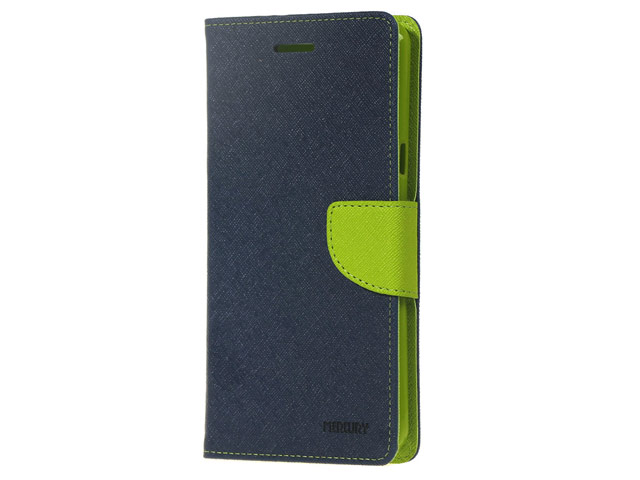 Чехол Mercury Goospery Fancy Diary Case для Nokia X (синий, кожаный)