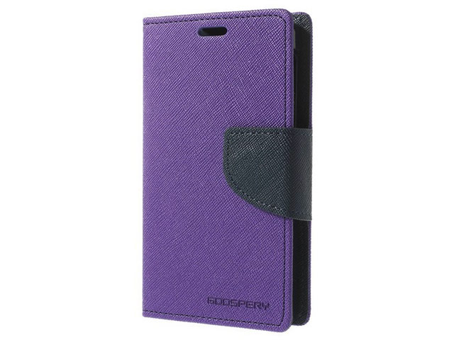 Чехол Mercury Goospery Fancy Diary Case для Nokia X (фиолетовый, кожаный)