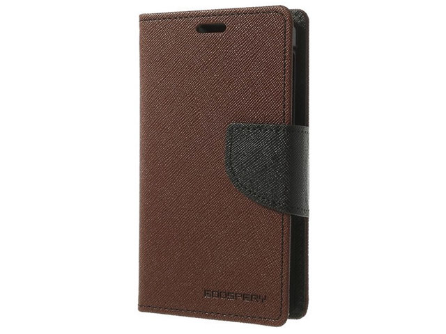 Чехол Mercury Goospery Fancy Diary Case для Nokia X (коричневый, кожаный)
