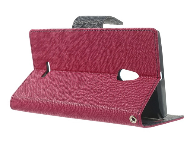 Чехол Mercury Goospery Fancy Diary Case для Nokia XL (розовый, кожаный)