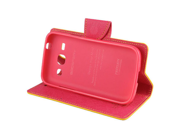 Чехол Mercury Goospery Fancy Diary Case для Samsung Galaxy Trend 3 G3502U (желтый, кожаный)