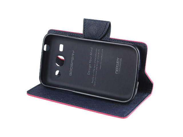 Чехол Mercury Goospery Fancy Diary Case для Samsung Galaxy Trend 3 G3502U (малиновый, кожаный)