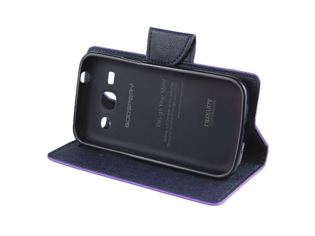 Чехол Mercury Goospery Fancy Diary Case для Samsung Galaxy Trend 3 G3502U (фиолетовый, кожаный)
