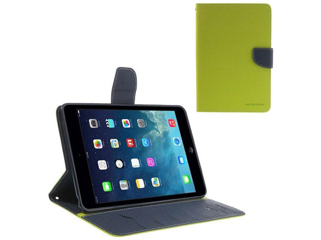 Чехол Mercury Goospery Fancy Diary Case для Apple iPad mini/iPad mini 2 (зеленый, кожаный)