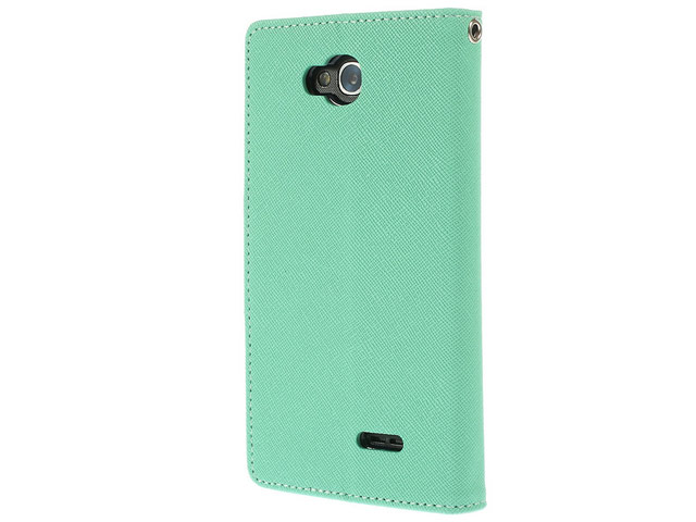 Чехол Mercury Goospery Fancy Diary Case для LG L90 D410 (голубой, кожаный)