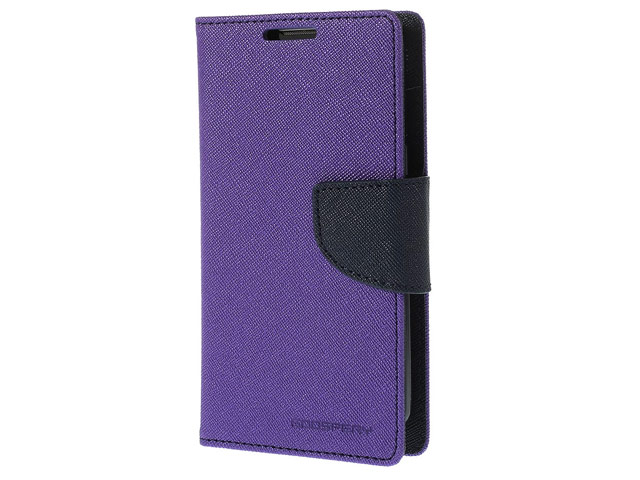 Чехол Mercury Goospery Fancy Diary Case для LG L90 D410 (фиолетовый, кожаный)