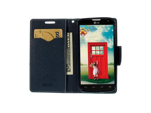 Чехол Mercury Goospery Fancy Diary Case для LG L90 D410 (зеленый, кожаный)